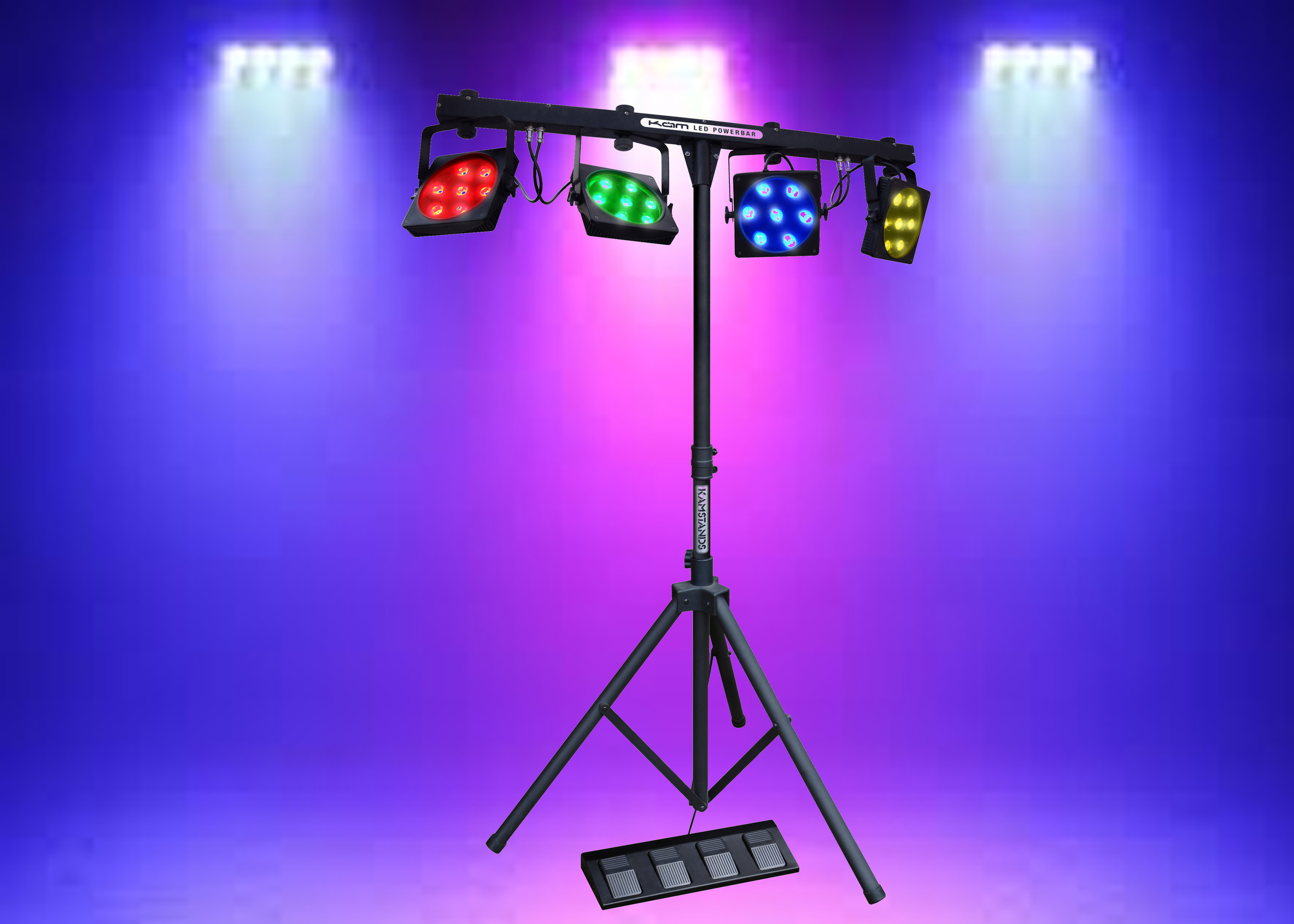 LED Lights With Stand — PA and Lighting Hire Exeter | Devon